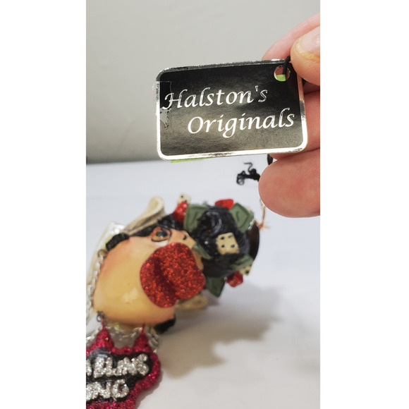 Katherine's Collection Kissing Fish Gambling King Christmas Ornament - Picture 6 of 6